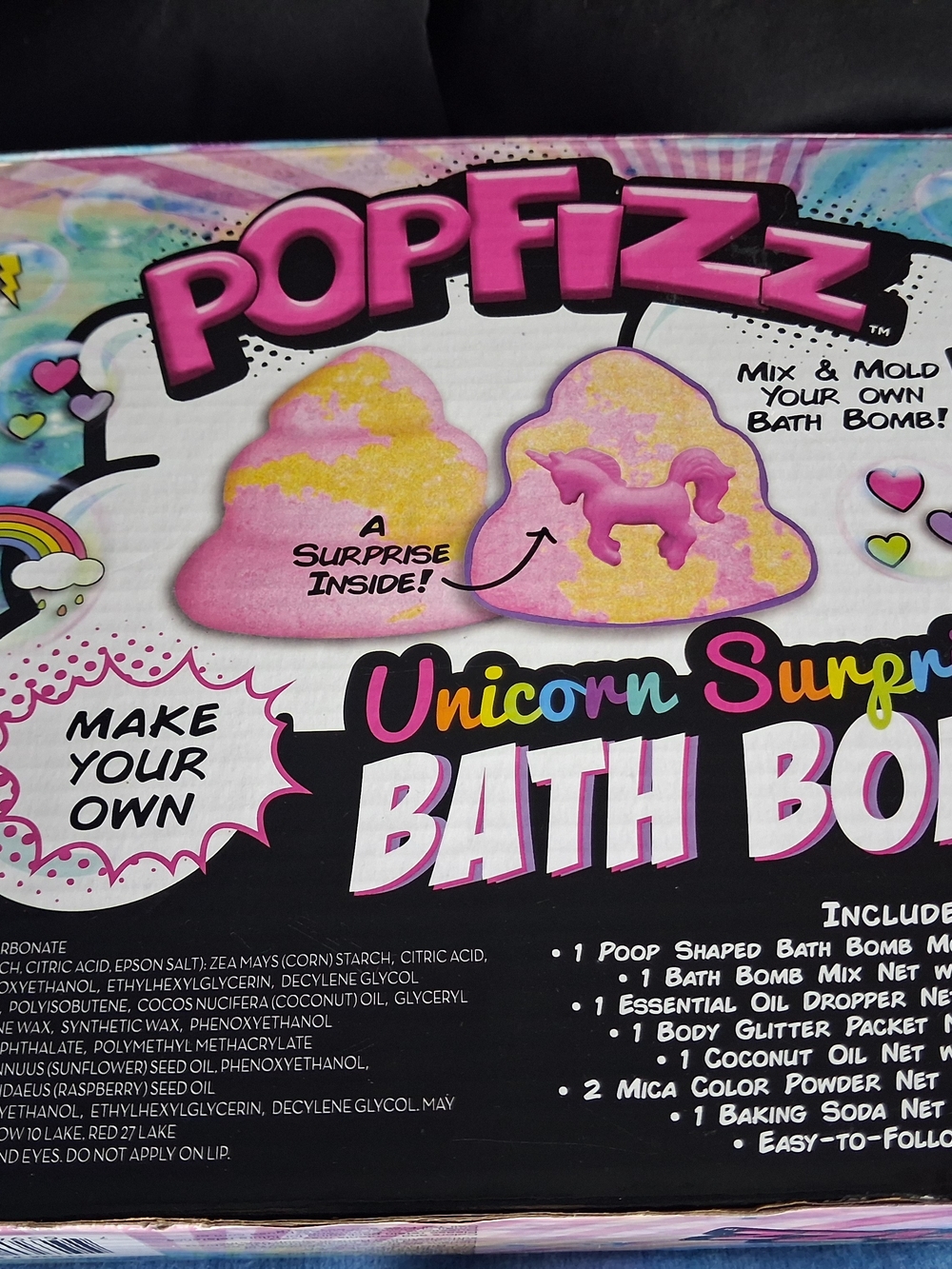 Unicorn Surprise Bath Bomb Kit - Pink & Yellow